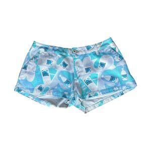 Rosa Cha Women’ Shorts AOP Boho Hippie Western Festival y2k Size P Blue & White